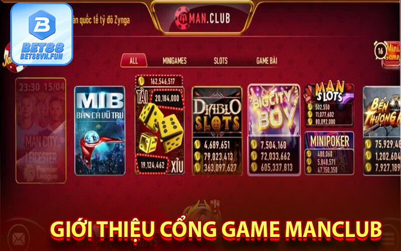 Giới thiệu cổng game Manclub