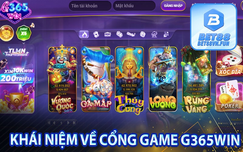 Khái niệm về cổng game G365Win