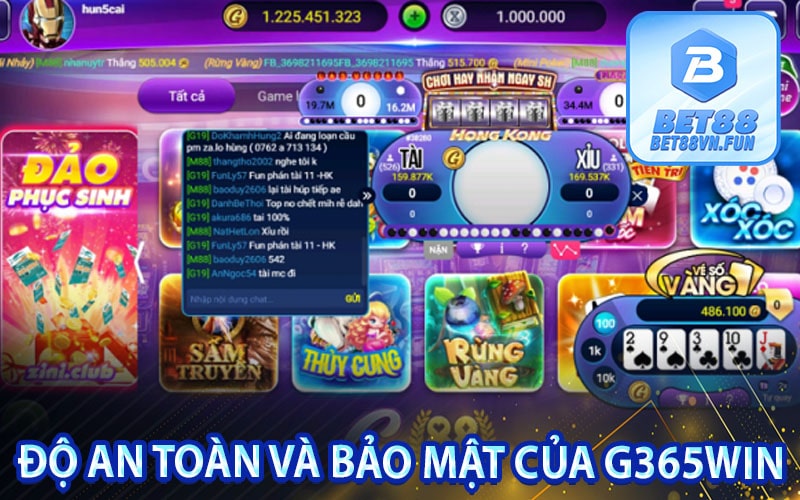 Độ an toàn và bảo mật của G365Win